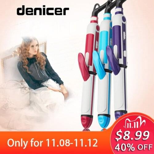 Blue magic personal hair curler professional 3 2 in 1 multifunctional curling machine hair straightener corn hair styling irons