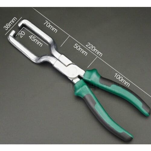 Steel Gasoline Pipeline Caliper Tubing Buckle Clamp Pipe Joint Crimping Pliers Gasoline Fuel Line Separating Forceps