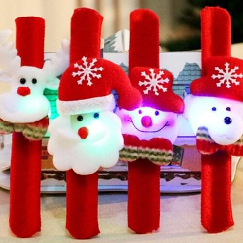 97BE Light Up Halloween Toys Glowing Bracelet for Kids Play in the Dark with LED Lights Christmas Holiday Gifts