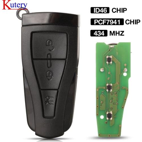 Kutery Smart Remote Car Key FOB 3 Button 434MHZ ID46 Chip for MG MG 550 MG 6