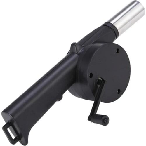 1pcs Outdoor Barbecue Fan Hand-cranked Air Blower Portable BBQ Grill Fire Bellows Tools Picnic Camping Accessories