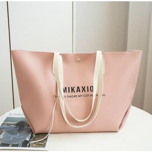 Vintage Handbag Totes Women Fashion PU Leather One Shoulder Bag Large Capacity Lady Purse Leisure Shoulder Bag Shopping Bag