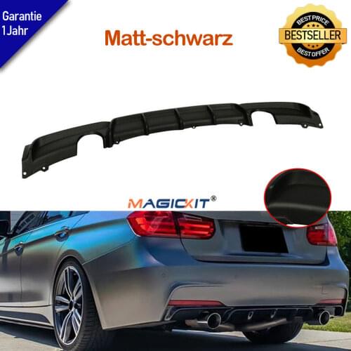 MagicKit For BMW F30 F31 M Sport M Tech Performance 335i 340i Rear Bumper Diffuser Skirt