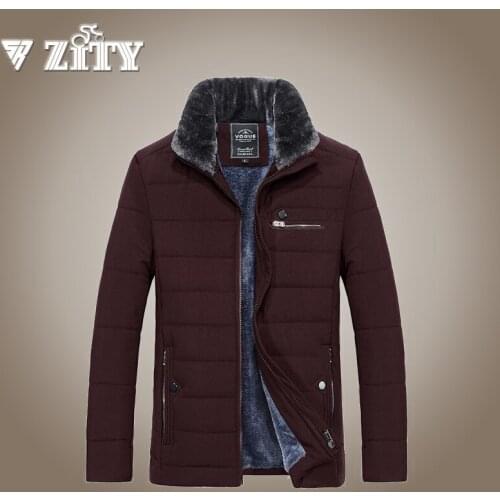 ZITY 2020 Men Winter Jacket Parkas High Quality Cotton Padded Wadded Thick Warm Outerwear Casual Coats Men Jaquetas Masculina