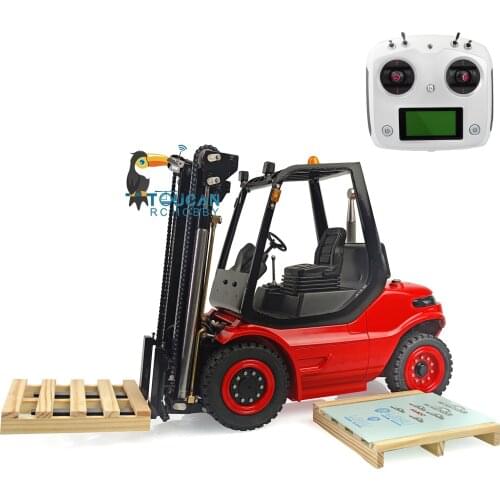 1/14 LESU Truck Remote Control Hydraulic Linde Forklift Transfer Car ESC Motor Radio Painted THZH1049-SMT3