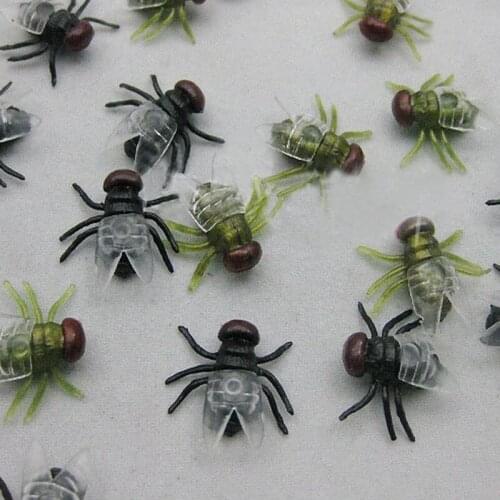 150pcs April Fools Day Halloween Horror Toy Decoration Props Simulation Flying Insects Animal Model Supplies Children Adults