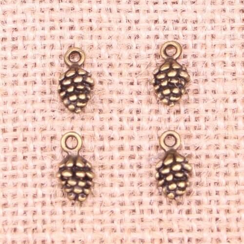 172pcs Jewelry Charms pine cone 13x6mm Antique Bronze Plated Pendants Making DIY Handmade Tibetan Bronze Jewelry