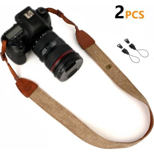 Camera Accessories Vintage Shoulder Neck Strape Durable Cotton Camera Strap for Sony Nikon Canon Olympus DSLR Camera