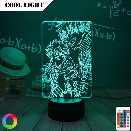 Anime Lamp Satoru Gojo Jujutsu Kaisen Led Night Light Yuji Itadori for Room Deco Birthday Gift Jujutsu Kaisen Lamp Yuji Itadori