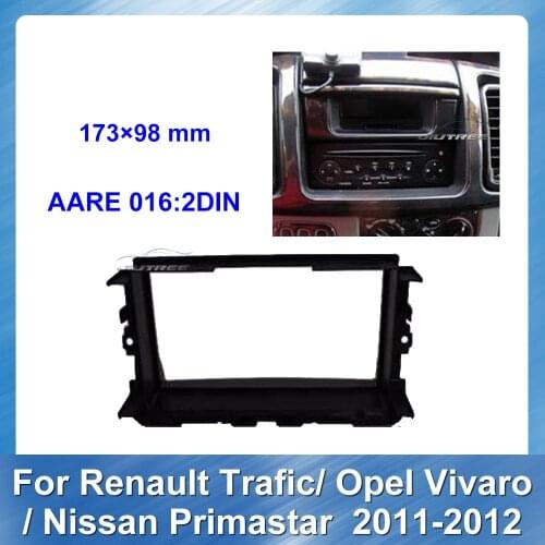 Car Radio Fascia For Renault Trafic Opel Vivaro Nissan Primastar 2011-2012 Stereo Panel Dash Mount Trim Installation Kit Frame