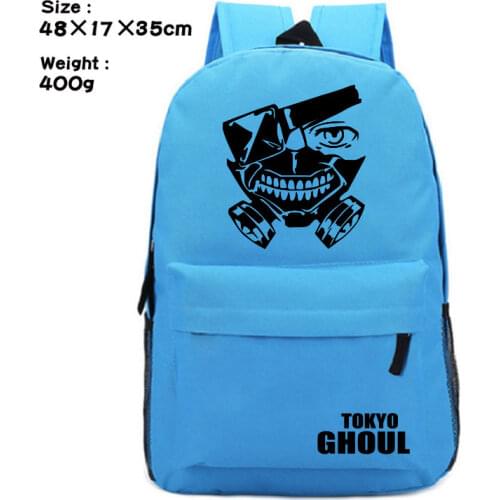 IVYYE Tokyo ghoul Blue Fashion Canvas Backpacks Rucksacks Cartoon School Backpack Casual Bags travel Knapsack Unisex New