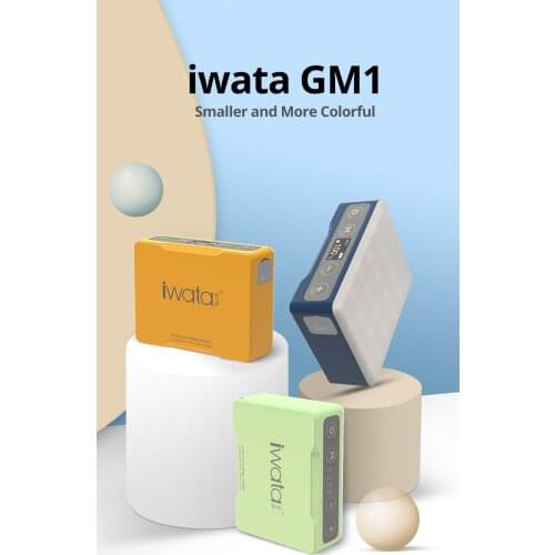 Iwata GM1 GM1 Pro Mini Pocket LED Fill Light RGB Full Color Handheld Photography Lighting Waterproof Phone Video Light Lamp