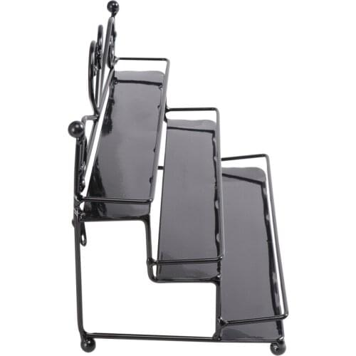 Metal Nail Polish Organizer Holder Table Nail Posh Dispaly Organizing Rack (Black)