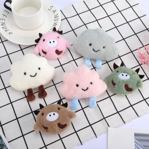 Hot Sle Cute Soft Jewelry Bear Pin Cartoon Plush Stereo Hair Ties School Uniform Brooch Bag Pendant Brooch Gift