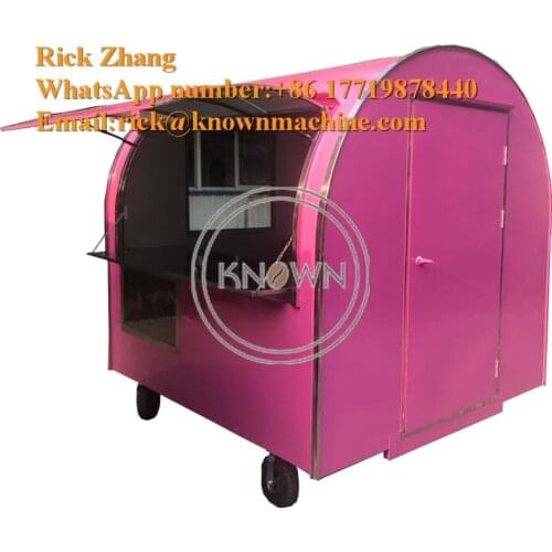 Mobile hot sale ice bin/cream/ snack/street push food cart/trailer/truck with 82CM door free shipping by sea