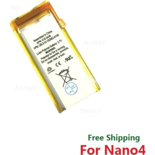 For Nano4 Brand New 3.7V Li-ion Polymer Battery Replacement for iPod Nano 4 4th Gen Battery with tools free shipping