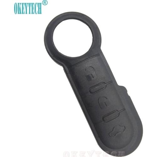 OkeyTech New Styling 1PC/LOT Remote Key FOB 3 Buttons Rubber Pad Replacement For For Fiat High Quality Pad key