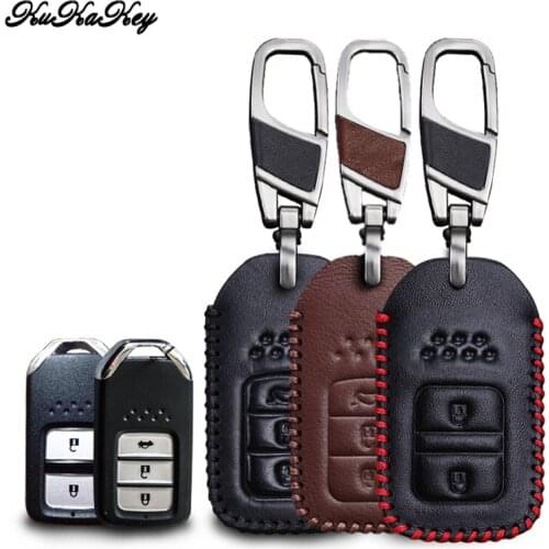 Remote Smart Car Key Case Cover For Honda Accord Civic Pilot CRV HRV EXL 2&3 Button Auto Key Cover Holder For Honda 2013 2014
