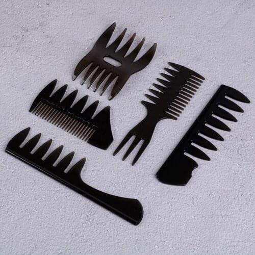 Hot Black Wide Tooth Comb Professional Hair Cutting Dyeing Comb Salon Hairdressing Combs Hairbrush Hair Brush Home Use
