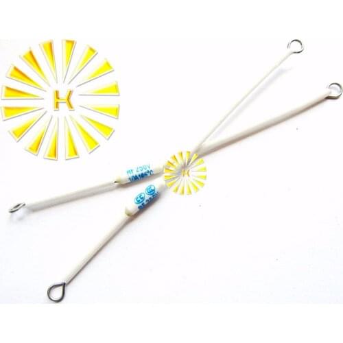 RF250V 10A 185 degree Thermal Cutoff RF 250V Ceramic Temperature Fuse For Electric Rice Cooker x 100PCS