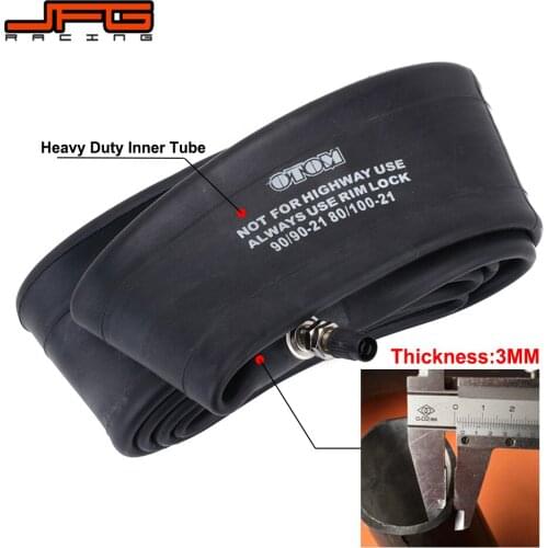 Motorcycle 18" 19" 21" Tire Heavy Duty Inner Tube For KTM KAWASAKI HONDA YAMAHA SUZUKI HUSQVARNA DUCATI BMW Dirt Street Bike