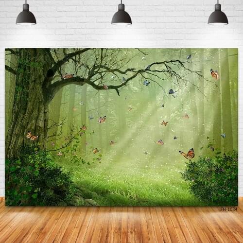 Wonderland Forest Jungle Birthday Party Backdrop Photography Dreamy Scene Background For Photo Studio Fairy Photophone Photozone