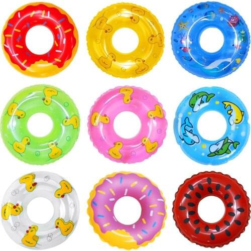 Random Doll Swimming Lifebelt Ring for Barbie Doll Mixed Style Lifebuoy Buoy Dollhouse Toy Summer Beach Bathing Accessories