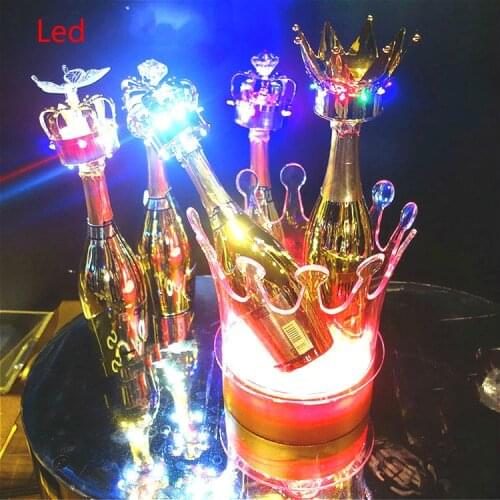 Light Emitting Products Led Ice Bar Supplies Ice Bucket Plastic Bucket Small Acrylic Crown