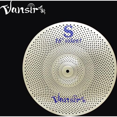 Vansir Cymbal Low Volume Cymbals 14 hihat Silver/Blue/Gold/Rainbow/Red/Black silent mute cymbal for practice