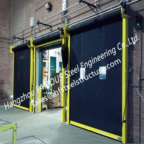 Overhead Roll Up Rubber Curtain Doors For Industry High Performance Rapid-roll Exterior Rubber Doors