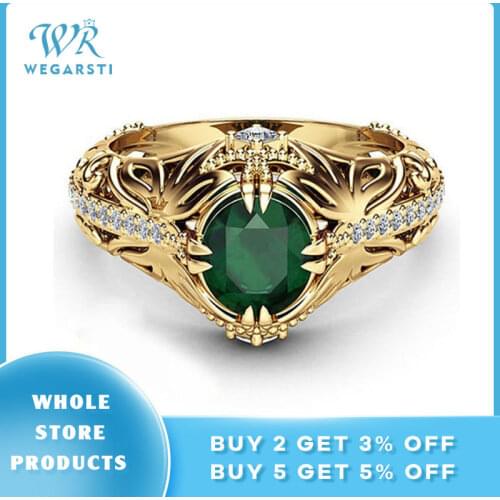 WEGARSTI Women's Gold Rings