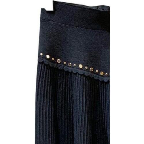 Women Skirt 2021 Spring and Summer New Ladies Stitching Knitted Short Skirt