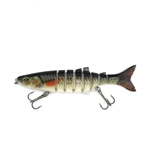 1PCS 12cm 19g Bionic Luya Fishing Lure Multi Articulated Bait 8 Segments Crankbaits Tackle Set of Wobblers for Pike Goods Fish
