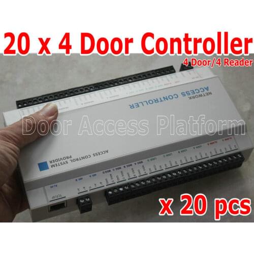 1 Order=20 Pcs of 4 Door/4 Card Access Controller Web Interface Network+TCP/IP LAN/4 wiegand26/34 Readers+PC Software Control