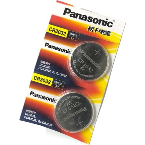 2pcs/lot Panasonic CR3032 CR 3032 DL3032 ECR3032 3V Lithium Car Key Remote Control Electric Alarm Cell Button Coin Battery