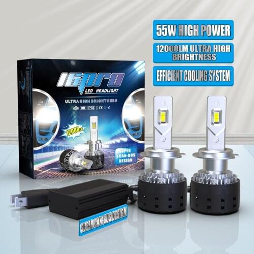 2PCS 2021 new 60W high-power I6 PRO LED automobile headlights factory supply spot SECOND HAIR H1H4H7H11
