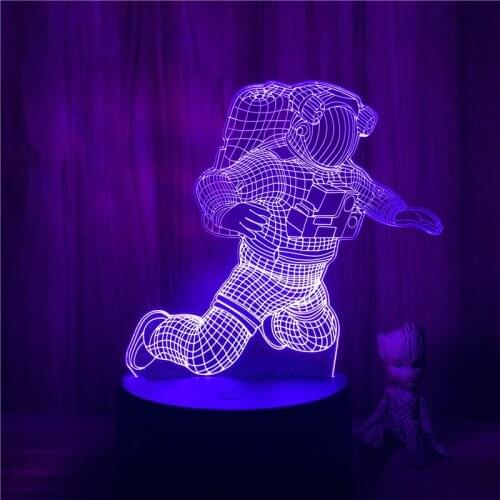 3D Lamp Float Astronaut Space Flight LED NightLight Figure 7 Colors Touch Table Bedroom Decor Night Light Gift