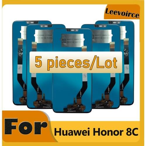 5Pcs 100% Tested LCD For Huawei Honor 8C 8A LCD Display Touch Screen Digitizer Assembly Replace For Honor 8 A 8 C Screen Display