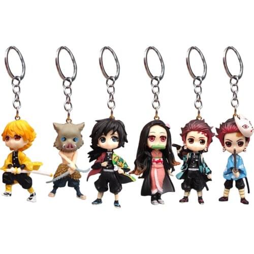 Perfect Personality 6PCS Simulation Catton Keychain Ring Pendant Men And Women Couple Key Chain Bag Pendant Wholesale enjoyable