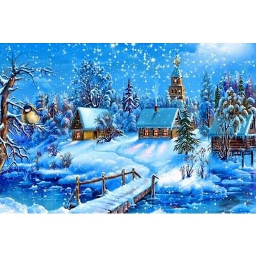 A2960 11CT/14CT/18CT/25CT/28CT oil street patterns Counted Cross Stitch DIY Cross Stitch Kits Embroidery Needlework Sets