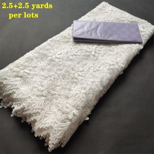 African Net Lace With Stone African Bazin Riche Fabric 2.5+2.5Yard Bazin Brode 2021 African Lace Fabric For Dress JL035