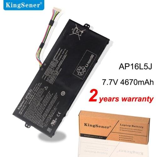 Kingsener 7.7V 4670mAh New AP16L5J Laptop Battery For Acer Aspire Swift 5 SF514-52T Spin 1 SP111-32N 2ICP4/91/91 36Wh