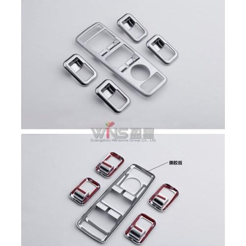 Accessories For Mercedes Benz GLE 2012-2017 M class SUV W166 ML Window Glass switch Cover Trim Chrome Car Styling