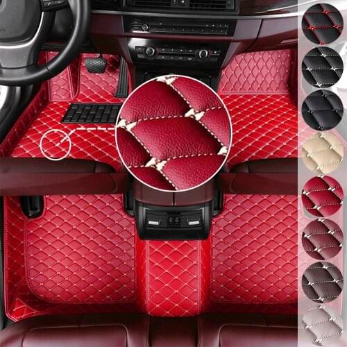 Car Floor Mats Leather Foot Pad For RENAULT Espace 7seat 2004 2005 2006 2007 Auto Styling Accessories Carpet