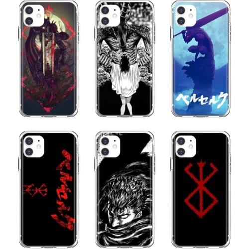 For Xiaomi mi Redmi Note 3 4 4X 5 6 7 8 8t 9 9s 9t 10 pro lite Cover Japanese-anime-Berserk-Art