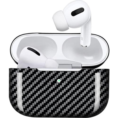 MONOCARBON Genuine Carbon Fiber Case for AirPods Pro 3 Wireless Charging Case for Air Pods Earbuds