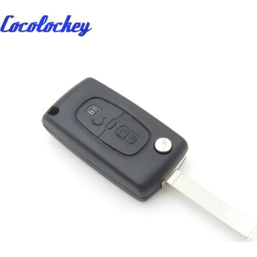 Cocolockey Replacement Shell Case for Citroen Berlingo Picasso Pluriel 2 Button Remote Flip Key Fob Case Shell Repair No Logo