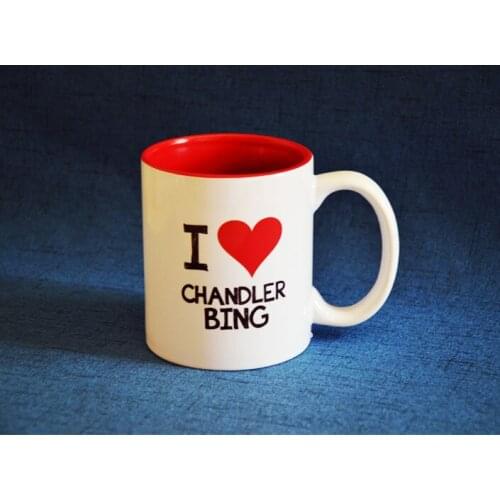 Friends tv show i love chandler bing Pivot central perk joey ross monica rachel chandler phoebe joey mug cup