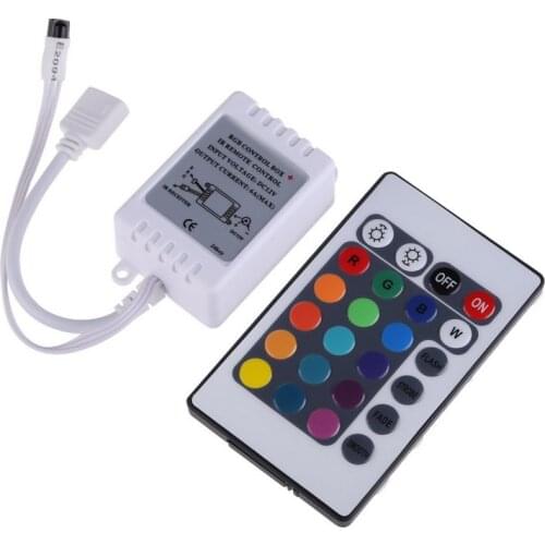 24 Key IR Remote Controller DC 12V for RGB 5050 SMD LED Strips Wireless Fish Tank Aquatic Supplies RGB Controler