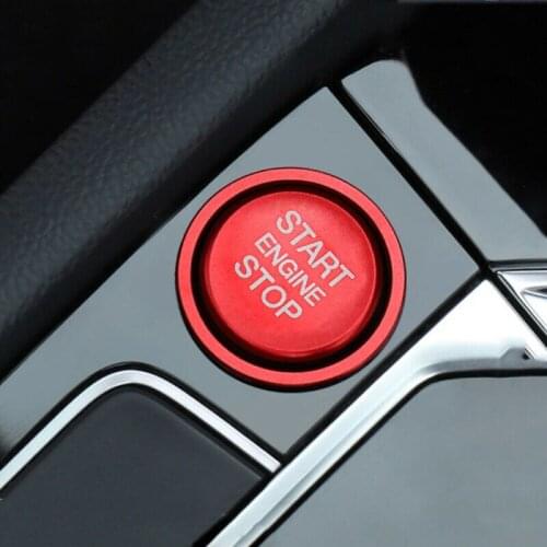 Engine Button cover Ring Trim For Golf 7 MK7 Aviation Aluminum Car Auto